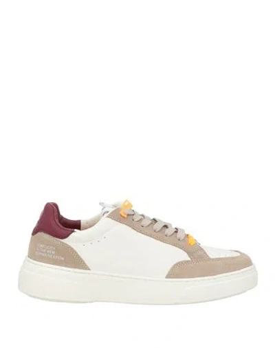 Suns Boards Man Sneakers Cream Size 7 Leather, Textile Fibers In Multi