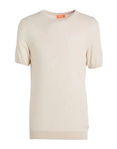 Suns Boards Man Sweater Beige Size Xl Viscose, Polyester In Neutral