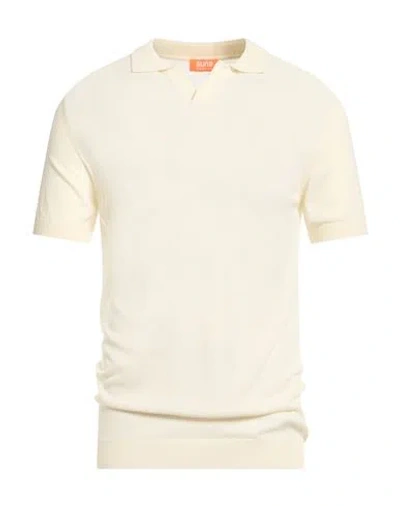 Suns Boards Man Sweater Ivory Size L Viscose, Polyester In Burgundy