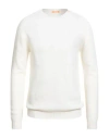 Suns Boards Man Sweater Ivory Size Xl Merino Wool, Cashmere In White