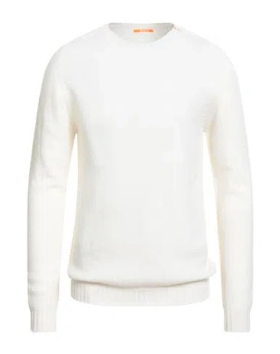 Suns Boards Man Sweater Ivory Size Xl Merino Wool, Cashmere In White