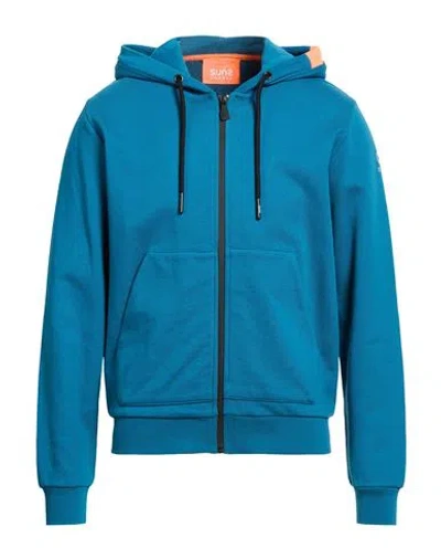 Suns Boards Man Sweatshirt Deep Teal Size M Cotton In Blue