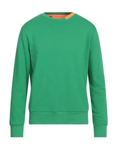 Suns Boards Man Sweatshirt Green Size L Cotton, Polyester