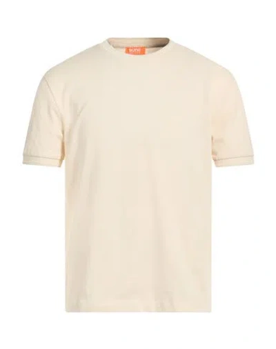 Suns Boards Man T-shirt Beige Size Xxl Cotton, Polyester, Elastane In Gray