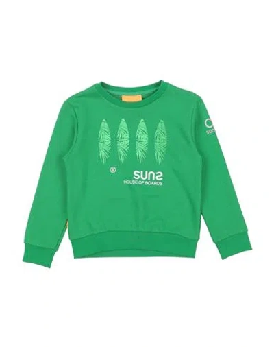 Suns Boards Babies'  Toddler Girl Sweatshirt Green Size 4 Cotton, Polyester