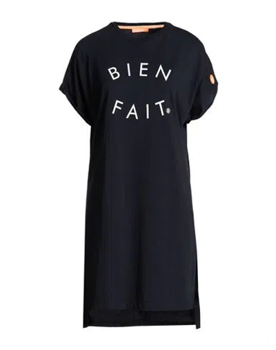 Suns Boards Woman Mini Dress Midnight Blue Size S Cotton