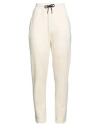 Suns Boards Woman Pants Beige Size L Cotton, Polyester In Neutral