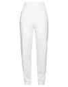 Suns Boards Woman Pants White Size L Cotton, Polyester In White