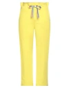 Suns Boards Woman Pants Yellow Size M Cotton, Polyester In Yellow