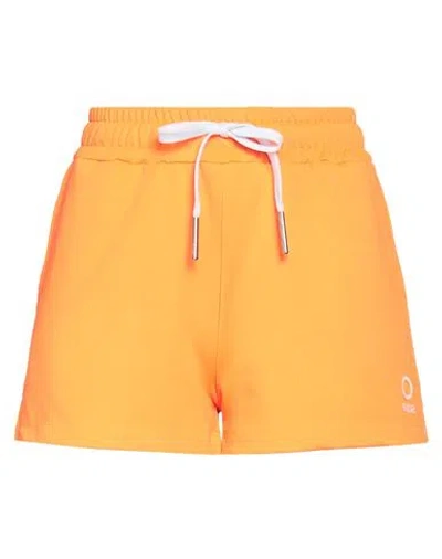 Suns Boards Woman Shorts & Bermuda Shorts Orange Size Xl Polyester, Cotton, Elastane