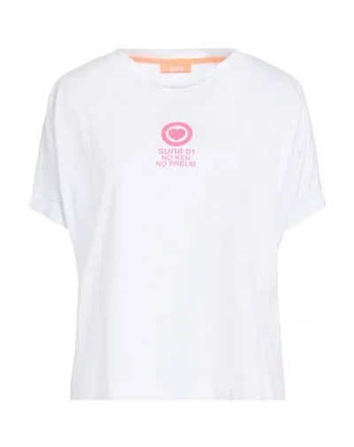 Suns Boards Woman T-shirt White Size S Cotton In Gray