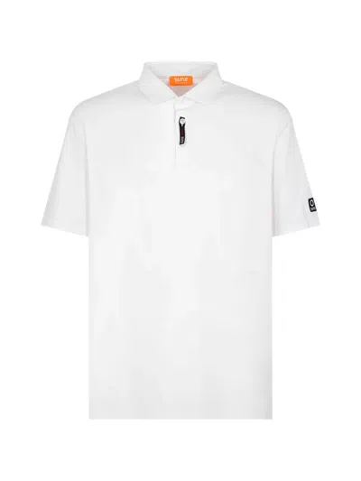 Suns Donato Logo-patch Polo Shirt In White
