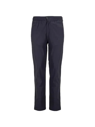 Suns Elasticated-waistband Straight-leg Trousers In Blue