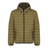 Suns Green Polyester Men's Quilted Jacket In Green