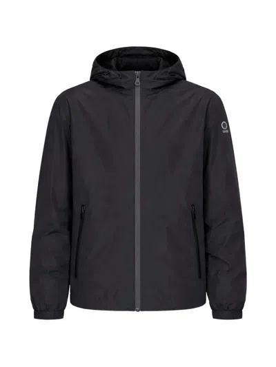 Suns Hooded Water-resistant Hooded Jacket In Black