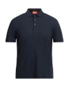 Suns Boards Man Polo Shirt Navy Size 3xl Elastane, Polyamide In Navy Blue