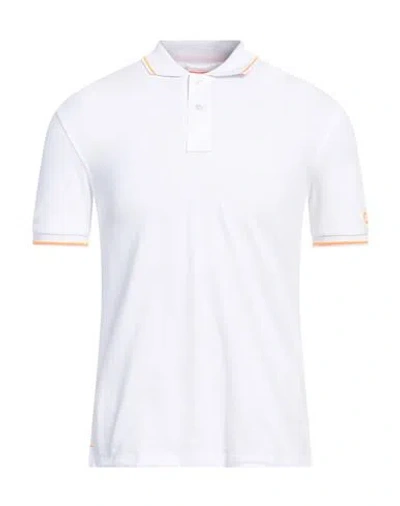 Suns Man Polo Shirt White Size S Cotton, Elastane
