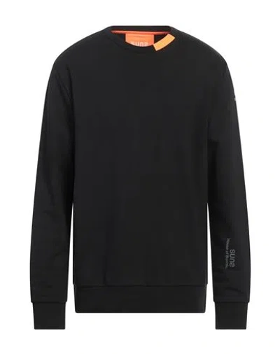 Suns Man Sweatshirt Black Size Xxl Cotton, Polyester