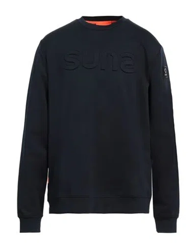 Suns Boards Man Sweatshirt Midnight Blue Size Xxl Polyamide, Viscose, Elastane