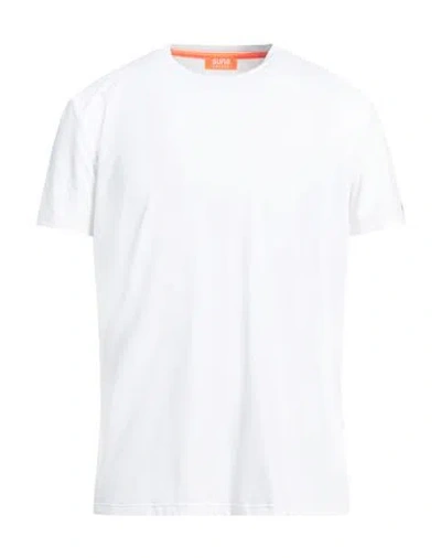 Suns Boards Man T-shirt White Size Xxl Polyamide, Elastane In White