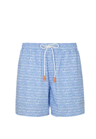 Suns Men's Boxing Costume  Capri Flow Line Blue In Multi