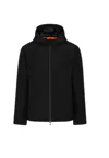 Suns Men's Jacket  Flaminio Micro Black In Black