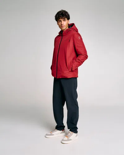 Suns Men's Jacket  Aurelio Velour Bordeaux In Red