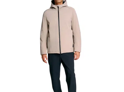 Suns Men's Jacket  Flaminio Micro Beige Blue In Pink