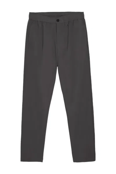 Suns Men's Trousers  Pts53013u Dark Grey In Burgundy