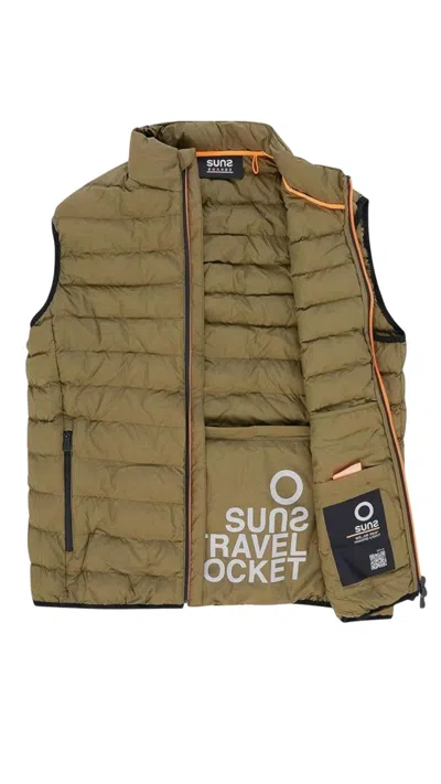 Suns Men's Vestment  Oty Light Olive In Brown