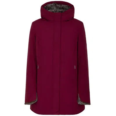 Suns Red Polyester Jackets & Coat