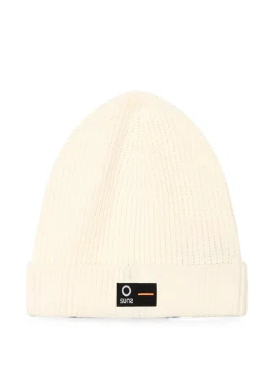 Suns Ribbed-knit Beanie Hat In Neutral