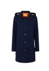 Suns Trench Woman  Navy Cruise In Blu Blu E Verdi
