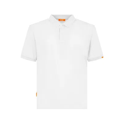 Suns White Cotton Polo Shirt