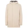 Suns White Polyester Jackets & Coat In Neutral