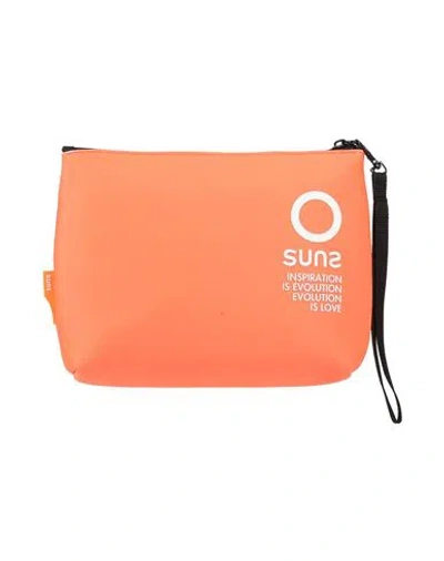 Suns Woman Handbag Orange Size - Textile Fibers