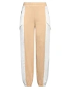 Suns Boards Woman Pants Beige Size L Cotton, Polyester, Elastane In Beige