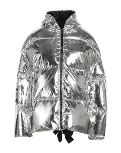Suns Woman Puffer Silver Size L Polyester