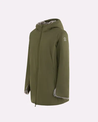 Suns Women's Jacket  Marmolada Fur Army In Green