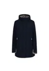 Suns Women's Jacket  Marmolada Fur Black In Blue