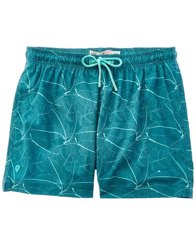 Sunset And Vine Angelo Swim Trunk In Green