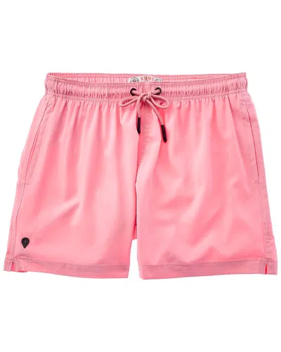 Sunset And Vine Dore Swim Trunk In Pink