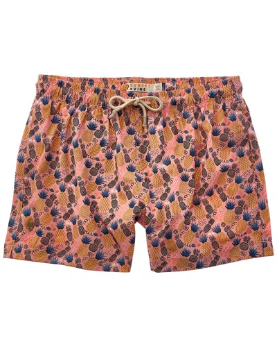 SUNSET AND VINE SUNSET AND VINE MICROFIBER WOVEN PRINTED SWIM TRUNK
