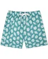 Sunset And Vines Men's Shell-pattern Woven Swim Trunks