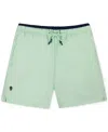 Sunset And Vines Men's Solid Woven Swim Trunks