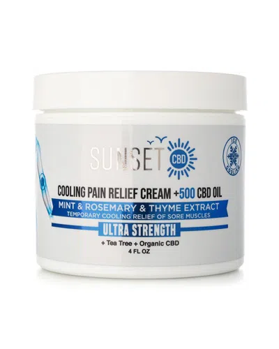 Sunset Cbd Ice Recovery Relief Cream (cbd | 500mg) In White