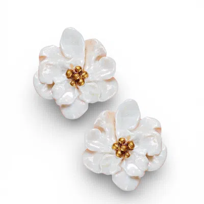 Sunset Magic Studio Women's Blumya - Floral Earrings In Yellow