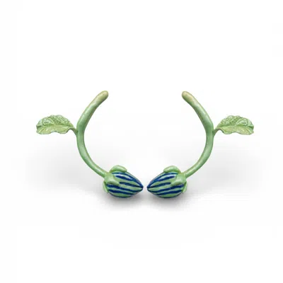 Sunset Magic Studio Women's Mariel - Big Bud Shaped Earrings In Yellow