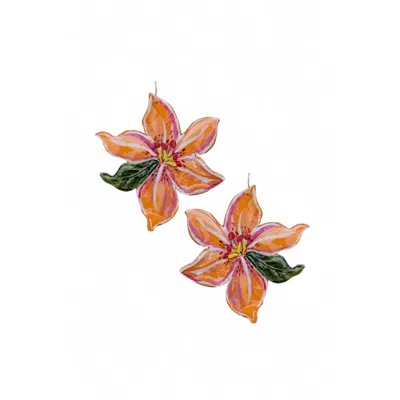 Sunset Magic Studio Women's Moani - Floral Dangle Statement Earrings In Yellow
