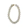 Sunset Magic Studio Women's Neutrals / White Mareluna - Clear Glass Necklace In White